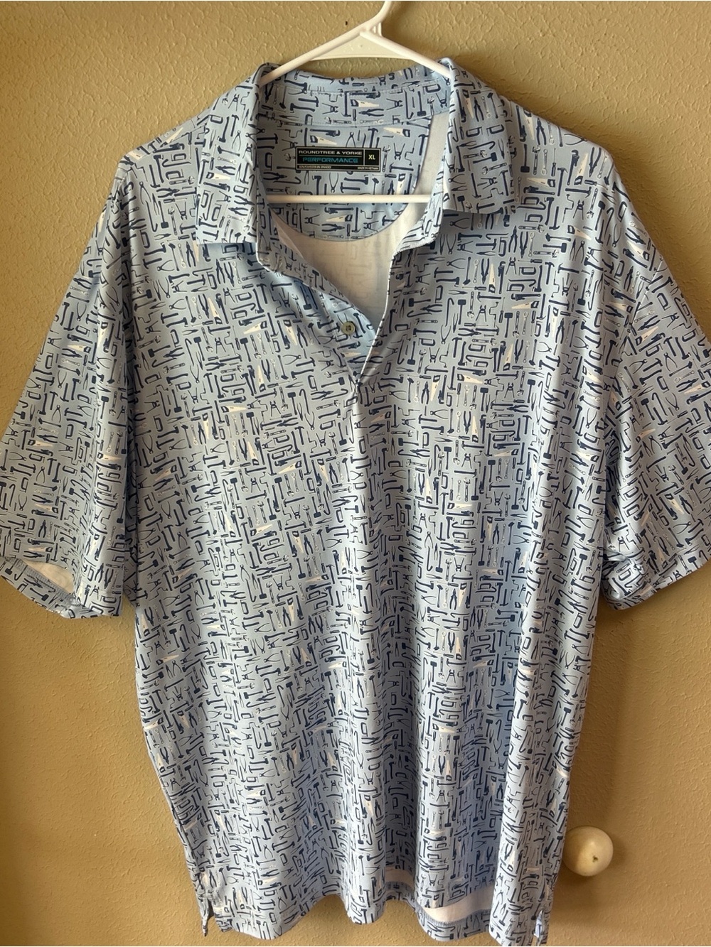 Tool Print Performance Polo. Size XL